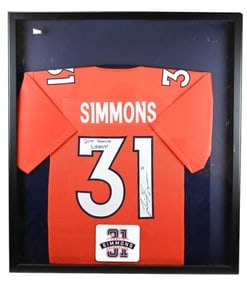 Justin Simmons Signed Denver Broncos Jersey