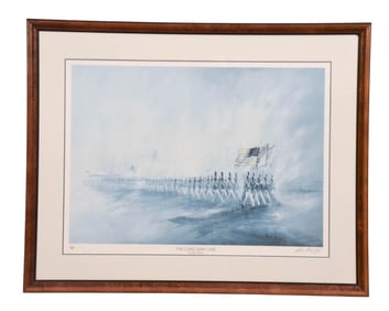 Ben Maile Signed Print The Long Gray Line