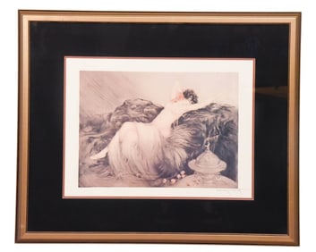 Louis Icart Smoke Vintage Framed Print