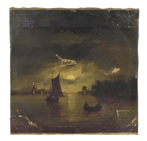Antique Oil Painting  Attributed to John Constable