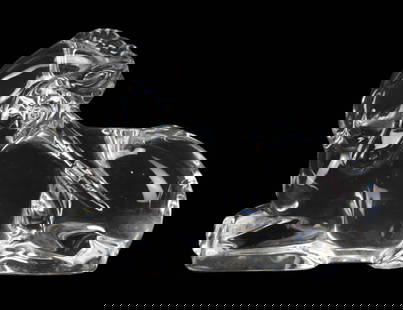 Baccarat France Crystal Unicorn Figurine: Baccarat France Crystal Unicorn Figurine.Measures 3 inches x 4 inches x 1.5 inches.