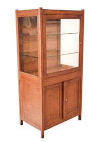 Art Deco Style Glass Display Cabinet