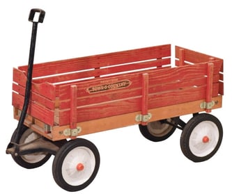 Vintage Radio Flyer Town & Country Red Wagon