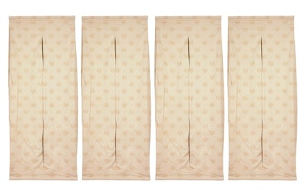 4 Custom Made Bee Patterned Roman Shades