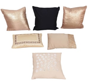 5 Designer Down Filled Throw Pillow Natural Tones