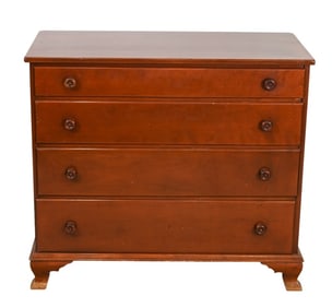 Sterling & Welch 4 Drawer Pine Plank Dresser