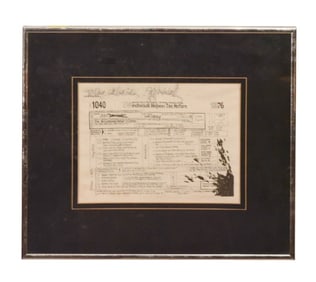 Jeffrey Kenneth MacNelly Signed IRS 1976 Cartoon