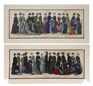 Young Ladies Journal 1844 Colored Engravings