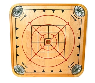 Vintage Double Sided Carrom Pine Wood Game Board