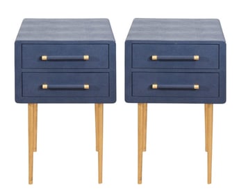 Made Goods Gadner Faux Shagreen Nightstand