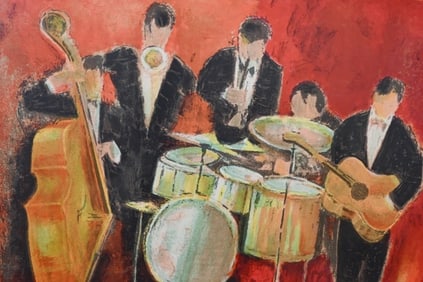 Tony Agostini Signed Serigraph of Quartet w COA