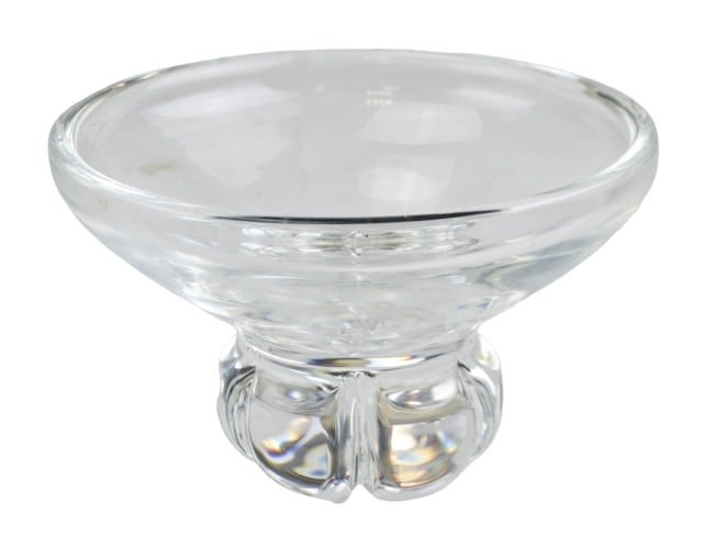 Large Vintage Steuben Crystal Petal Footed Bowl (1 of 6)