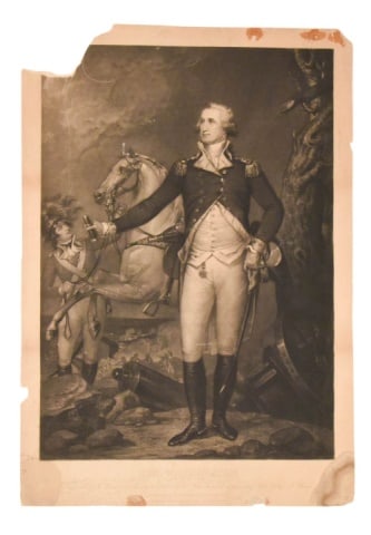 John Trumbull 1845 Engraving George Washington (1 of 13)