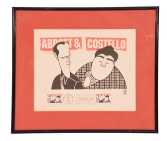 Abbott and Costello First Day of Issue Stamp