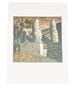 Signed and Numbered Woodcut Print 91/100