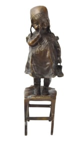Signed Juan Clara Bronze Sculpture