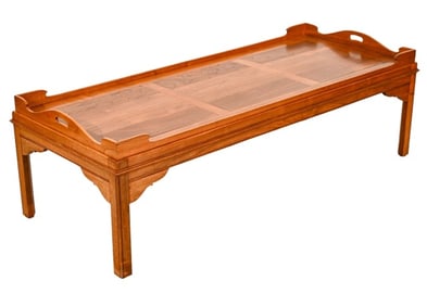 English Hand Carved Butler Tray Coffee Table