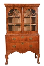 Antique George III Mahogany Cross Banded Cabinet