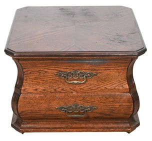 Bombay Style Side Table with Brass Handles