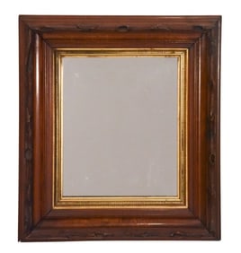 Antique Eastlake Carved & Painted Mirrored Frame