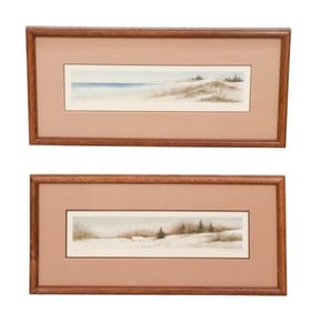Pair Arnold Alaniz Signed Artist Proof Serigraphs