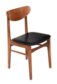 Danish Bent Teak Wood Upholstered Chair