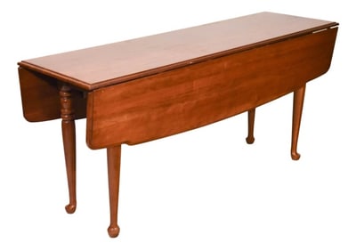 Chippendale Style Carved Drop Leaf Breakfast Table