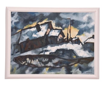Oscar Rabin Expressionist Oil Painting