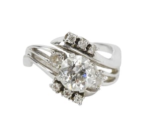 18K White Gold Diamond Ring