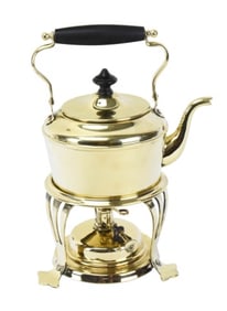 Vintage Jos. Heinrichs Brass Coffee Pot on Stand