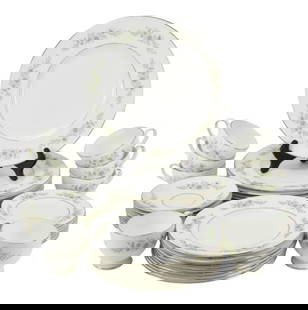 40 Pcs. Wedgwood Westbury Dinner Set Plates: Wedgwood Westbury Bone China Dinner Set Plates Cups Saucers England.Includes 8 dinner plates, 8 salad plates, 8 saucers and 8 cups.
