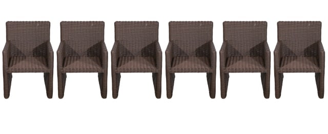 6 Brown Jordan Outdoor All Weather Wicker Chairs