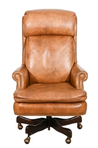 Hancock & Moore Leather Upholstered Office Chair (1 of 13)