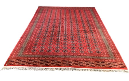 Oriental Bokhara Hand Knotted Wool Rug