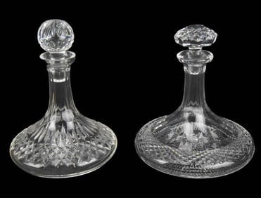 2 Ship Captain Crystal Decanters Inc. Waterford