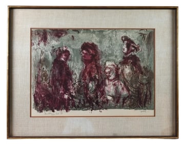 Edna Hibel Signed Lithograph Titled Brittany