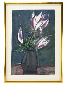 Misaki Ando Signed Pastel & Acrylic Still Life