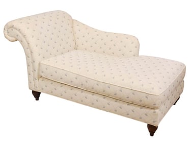 Baker Custom Upholstered Chaise Lounge Sofa
