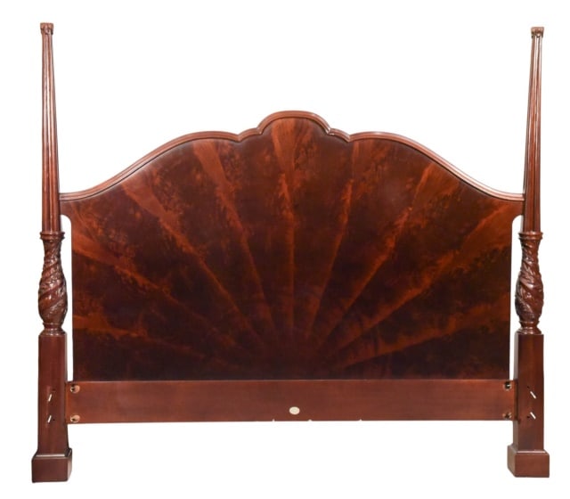 Baker Carved Tiger Mahogany King Size Bed Frame (1 of 19)