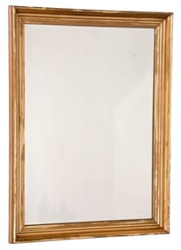 Neoclassical Style Hand Carved Gilt Beveled Mirror
