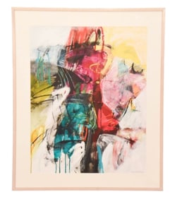 Signed Diana Kingman Abstract Painting
