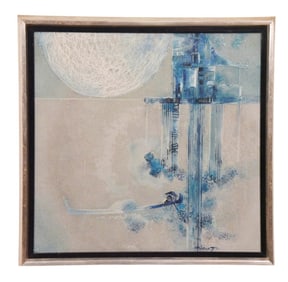 Le Xuan Chieu Signed Abstract Painting