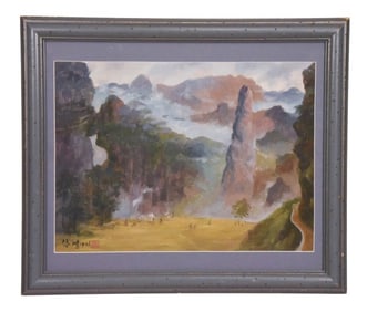 Xu Beihong Oil Painting of Chinese Landscape