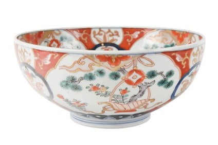 Japanese Porcelain Hand Painted Imari Bowl