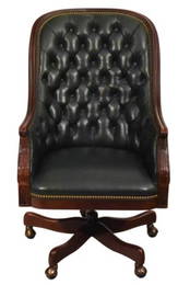 Hancock & Moore Leather Tufted Executive Chair