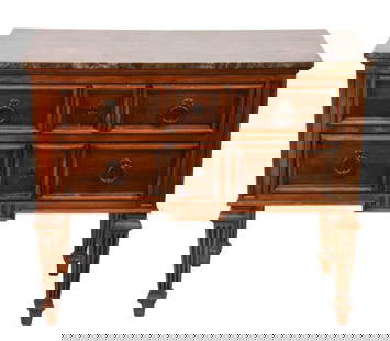Stone Top Ethan Allen Tuscany Line Commode: Stone Top Ethan Allen Tuscany Line Commode DresserMeasures 33 inches x 38 inches x 17 inches