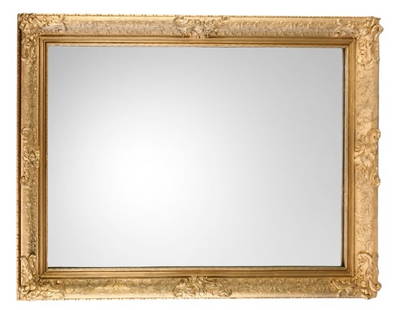 Antique Victorian Style Gilt Wall Mirror: Antique Victorian Style Gilt Wall Mirror. Measures 28 inches x 36 inches.
