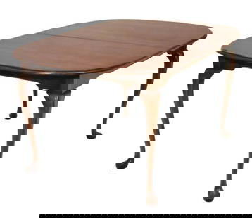 Harden Queen Anne Style Traditional Dining Table: Harden Queen Anne Style Traditional Dining Table with Two Leaves.Measures 30 inches x 52 inches x 42 inches.Leaves measures 16 inches x 42 inches each.