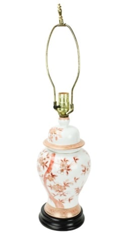 Chinese Porcelain Cherry Blossom Table Lamp (1 of 6)