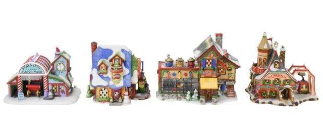 4 Department 56 North Pole Christmas Buildings